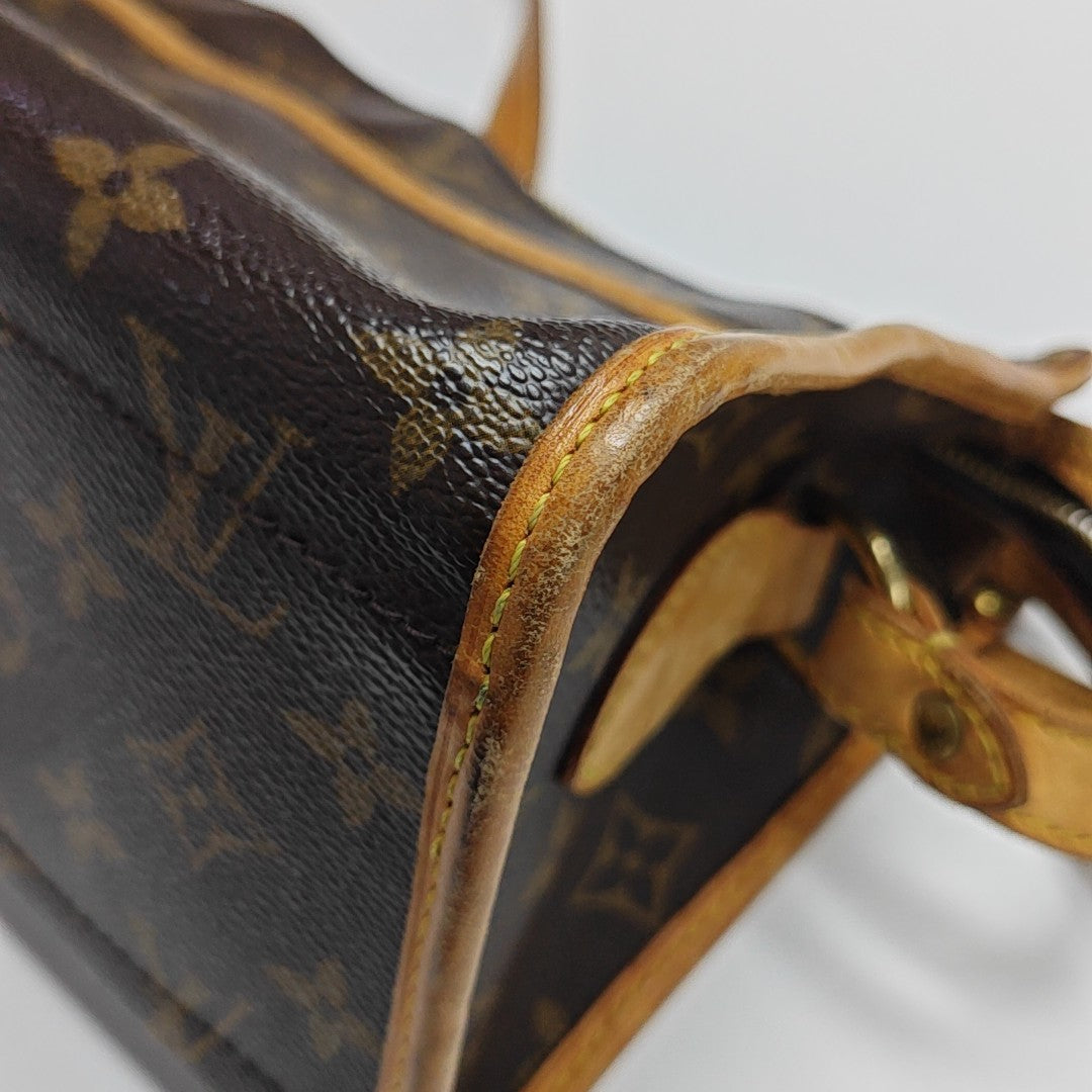 POPINCOURT Monogram Coated Canvas Brown