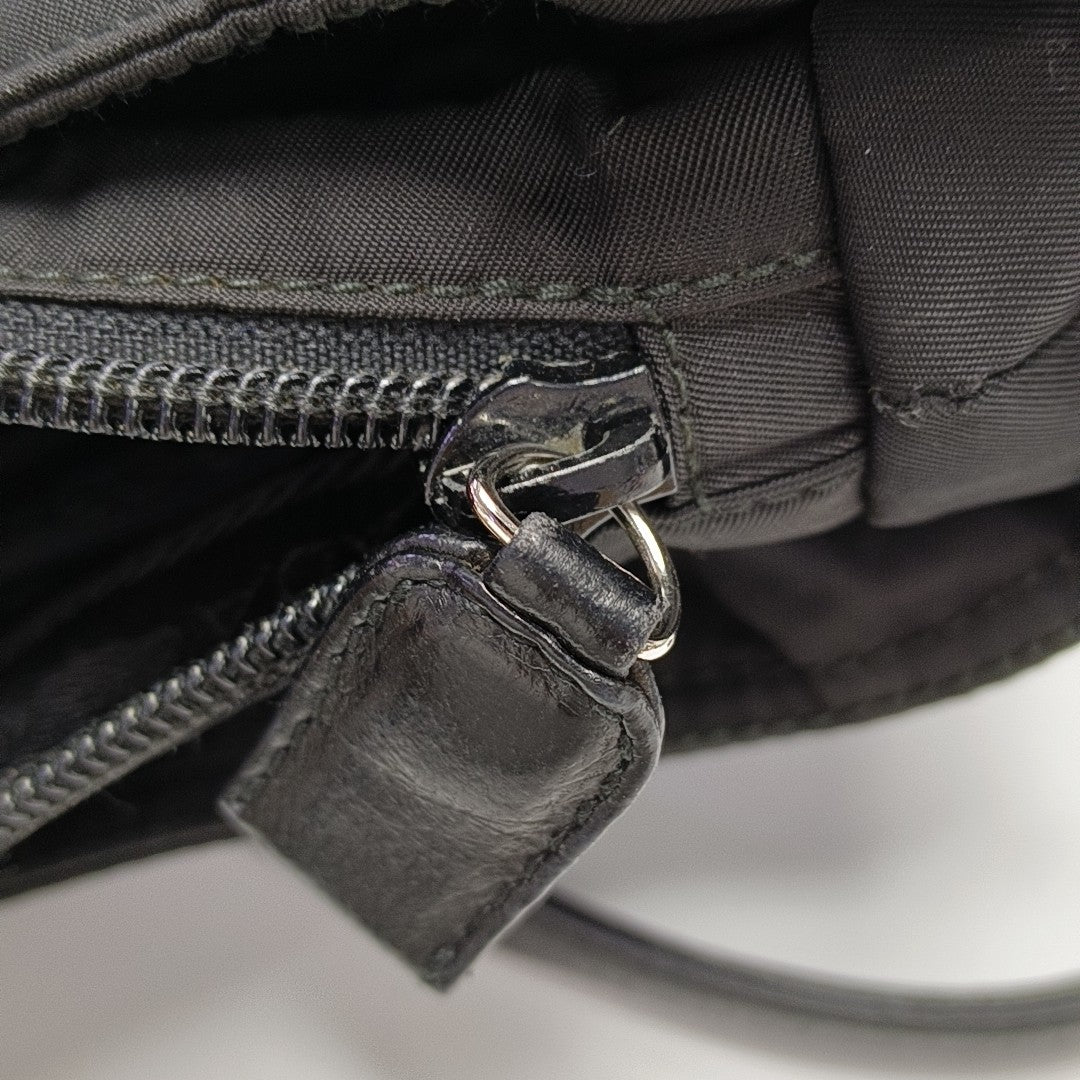 Nylon Shoulder Bag Black