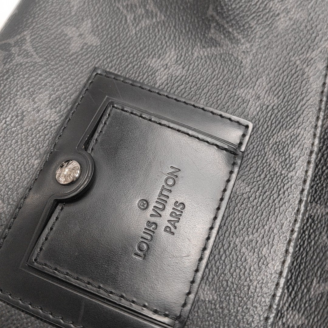 VOYAGER PM Monogram Coated Canvas Black