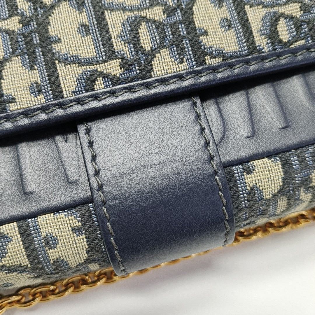 30 Montaigne East-West Oblique Canvas Blue