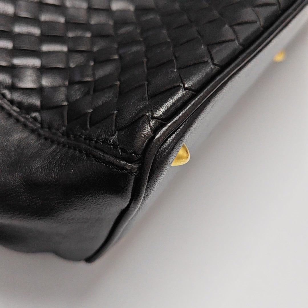 Calfskin Shoulder Bag Black