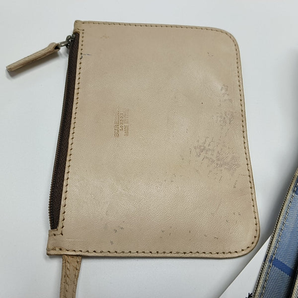 Coated Canvas Top Handle Bag Blue