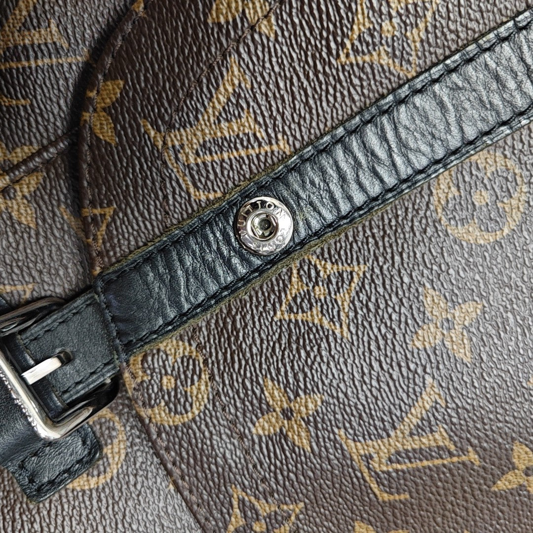 CHRISTOPHER MM Monogram Coated Canvas Brown