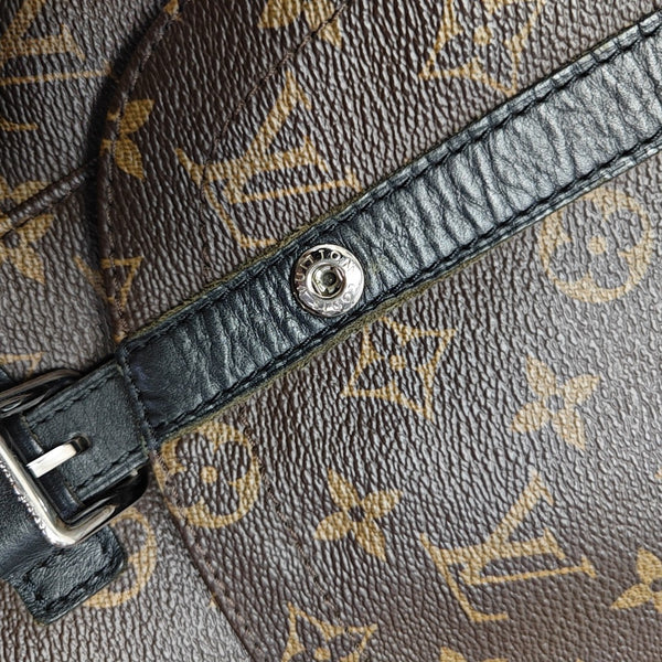 CHRISTOPHER MM Monogram Coated Canvas Brown