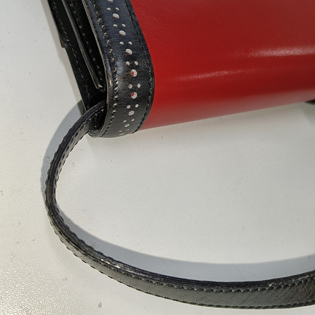 Leather Shoulder Bag Black
