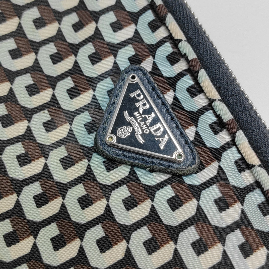 Nylon Shoulder Bag Blue