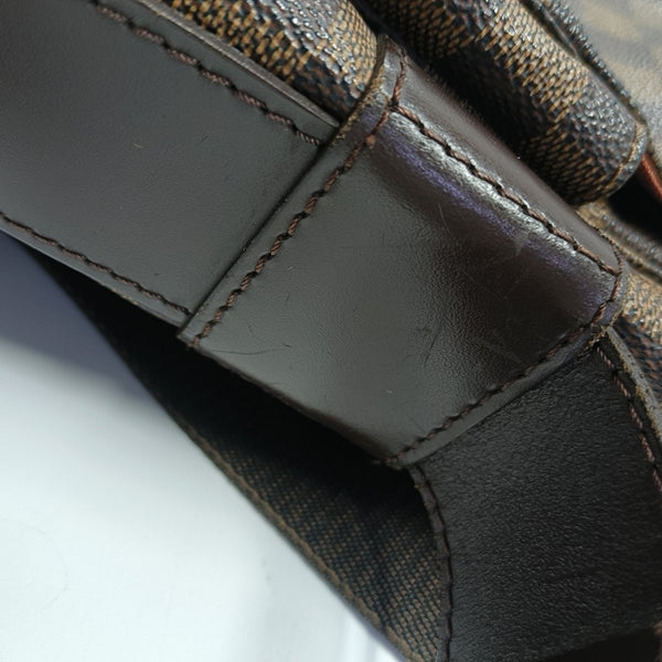 DISTRICT MM Damier Ebene Coated Canvas Brown