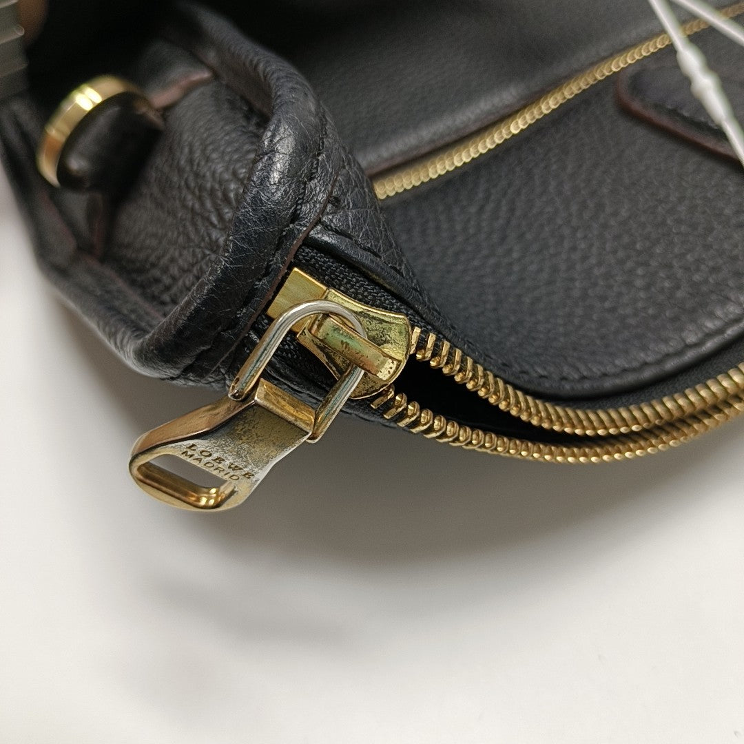 Calfskin Shoulder Bag Black