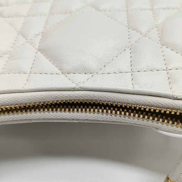 Miss Caro Mini Cannage Lambskin White