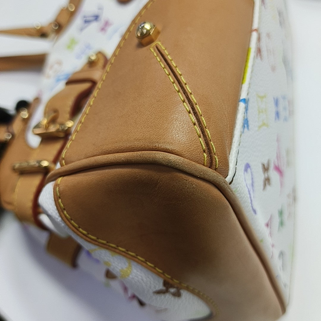 LV × TM CLAUDIA Monogram Coated Canvas White