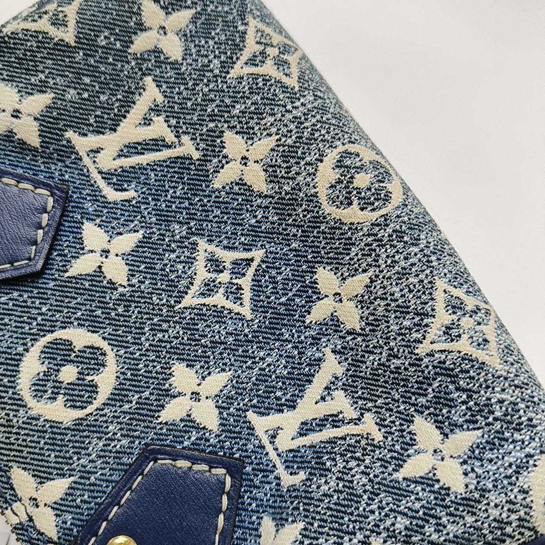 SPEEDY Nano Monogram Denim Blue