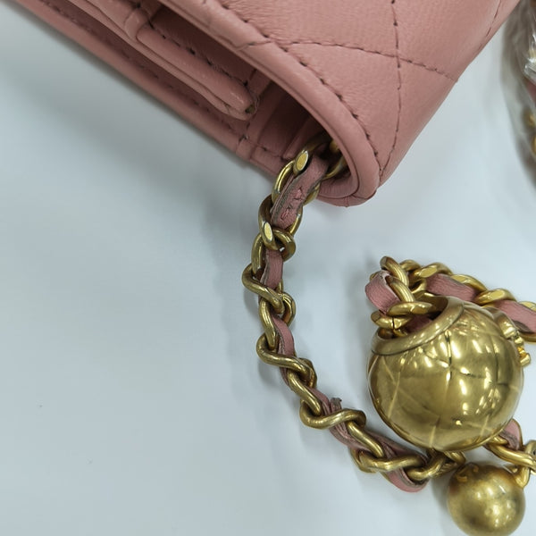 TRENDY CC Quilted Lambskin Pink