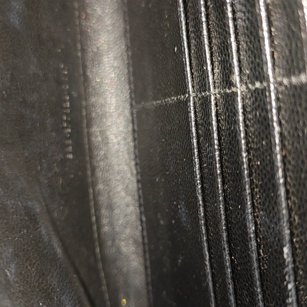 MONOGRAM Medium Chevron Calfskin Black