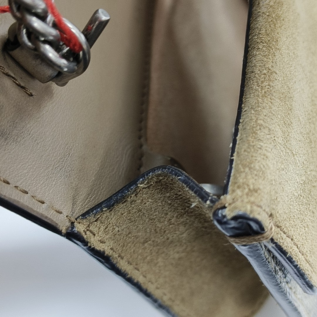 Dionysus Super Mini Monogram Coated Canvas Beige