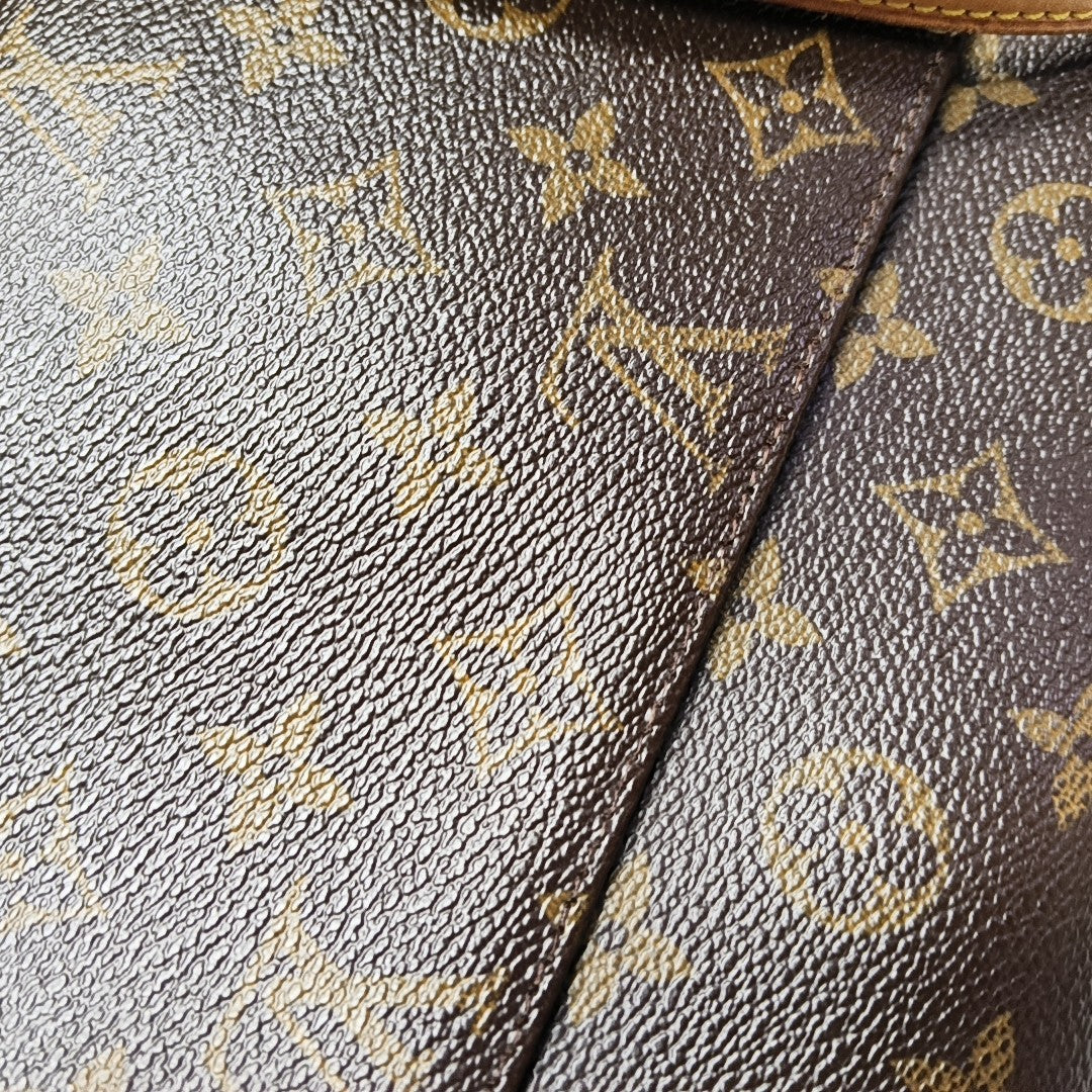 SOLOGNE PM Monogram Coated Canvas Brown