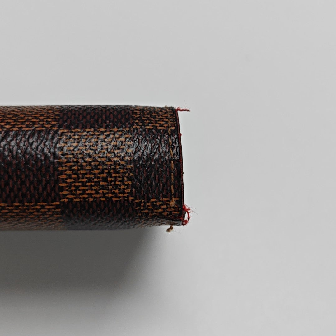 JAMES Damier Ebene Coated Canvas Brown Wallet