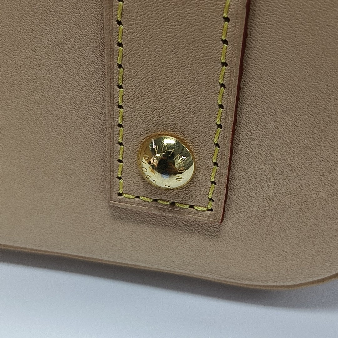 ALMA BB Monogram Coated Canvas Brown
