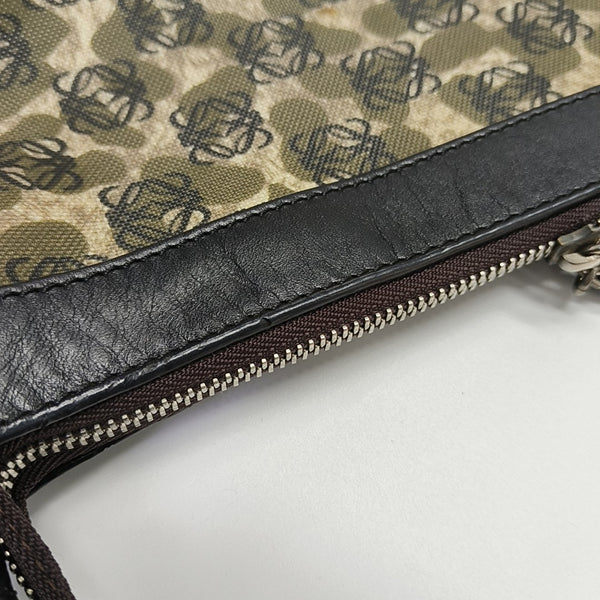 Coated Canvas Tote Bag Green