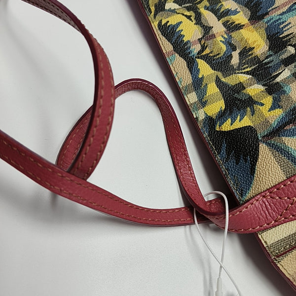 Coated Canvas Tote Bag Brown