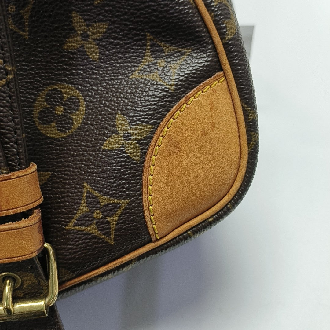 Nile Monogram Coated Canvas Brown