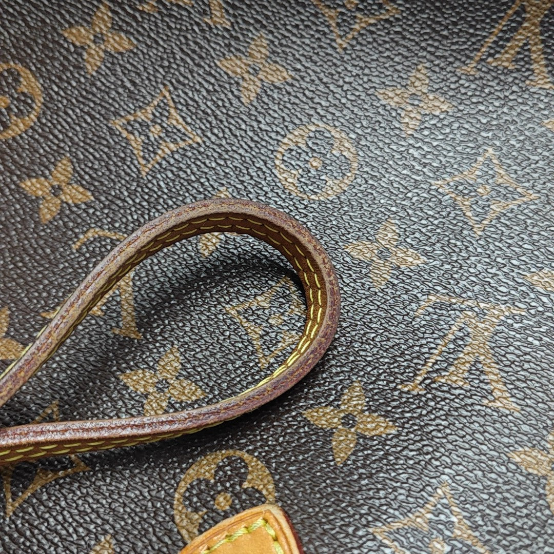 NEVERFULL MM Monogram Coated Canvas Brown