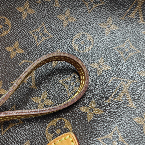 NEVERFULL MM Monogram Coated Canvas Brown