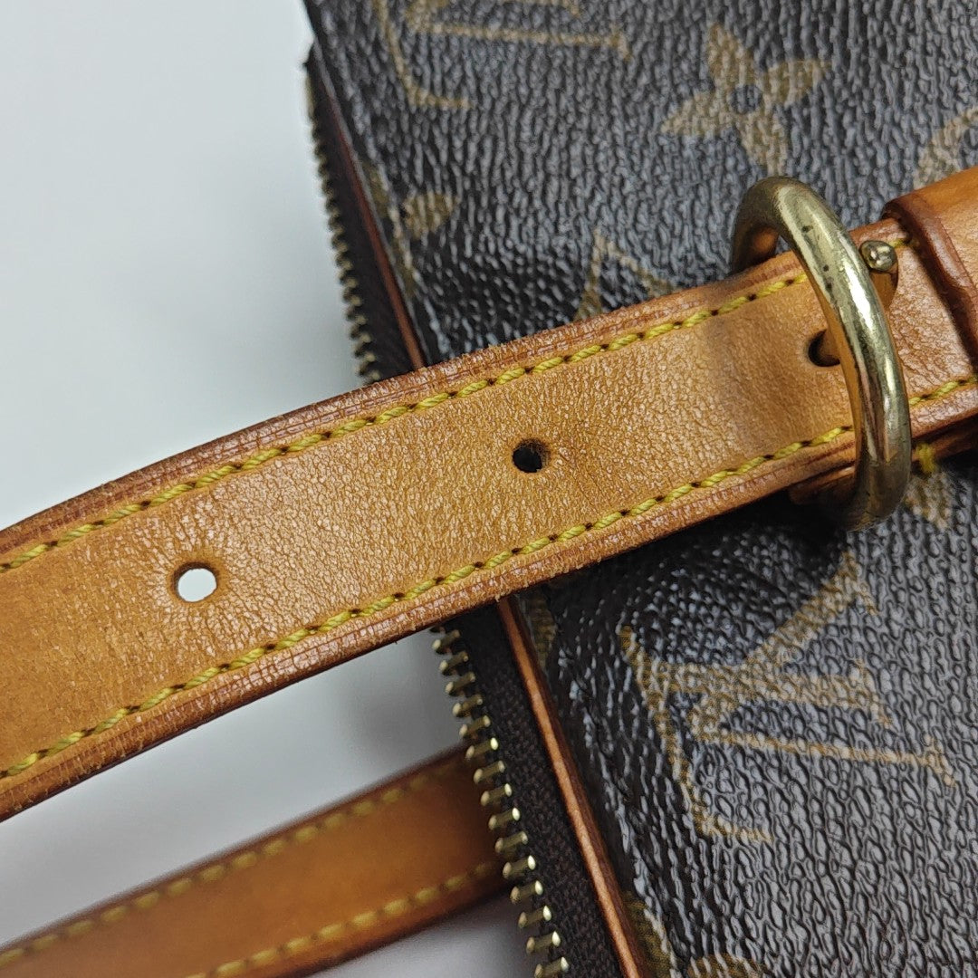 POPINCOURT Monogram Coated Canvas Brown