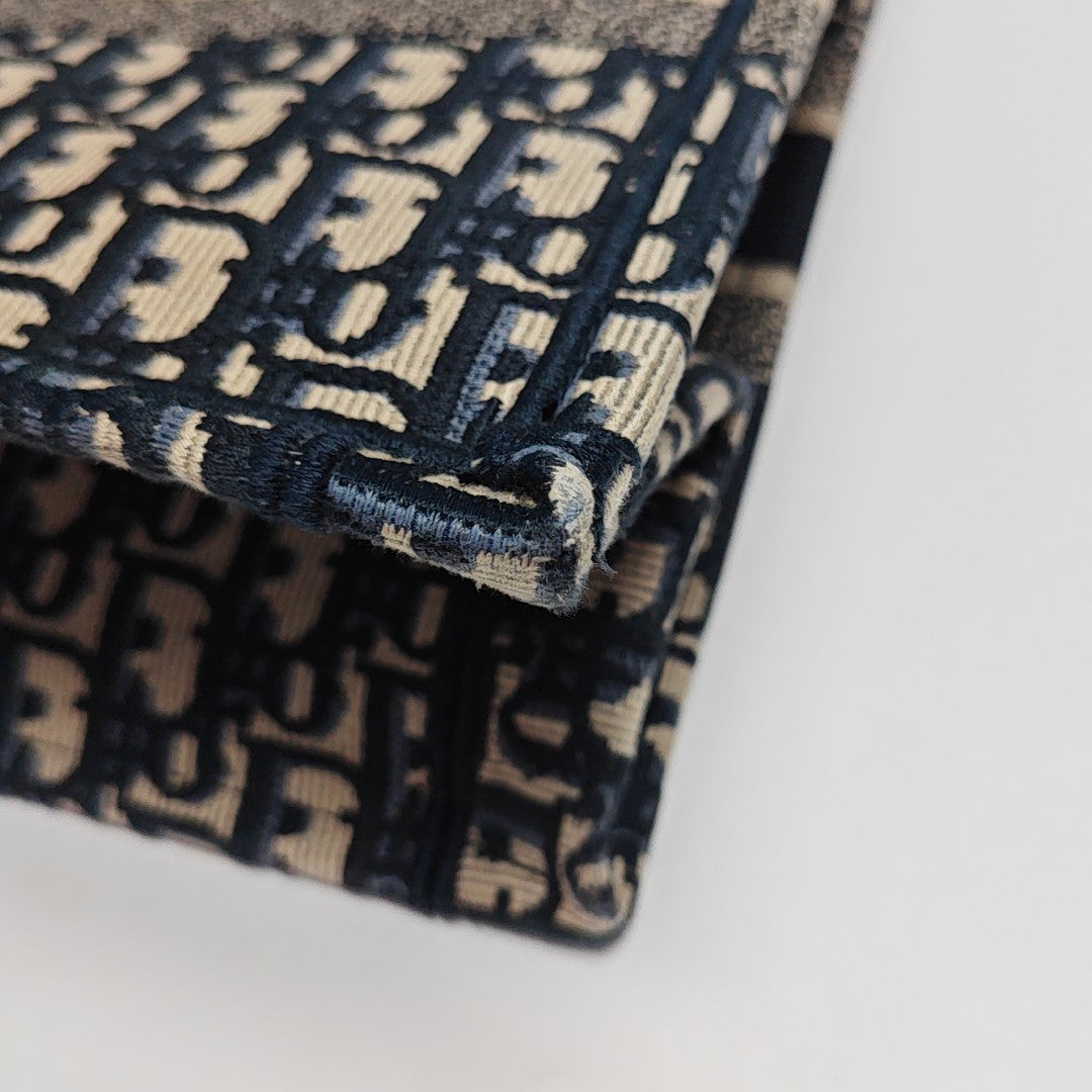 Book Tote Medium Oblique Canvas Blue