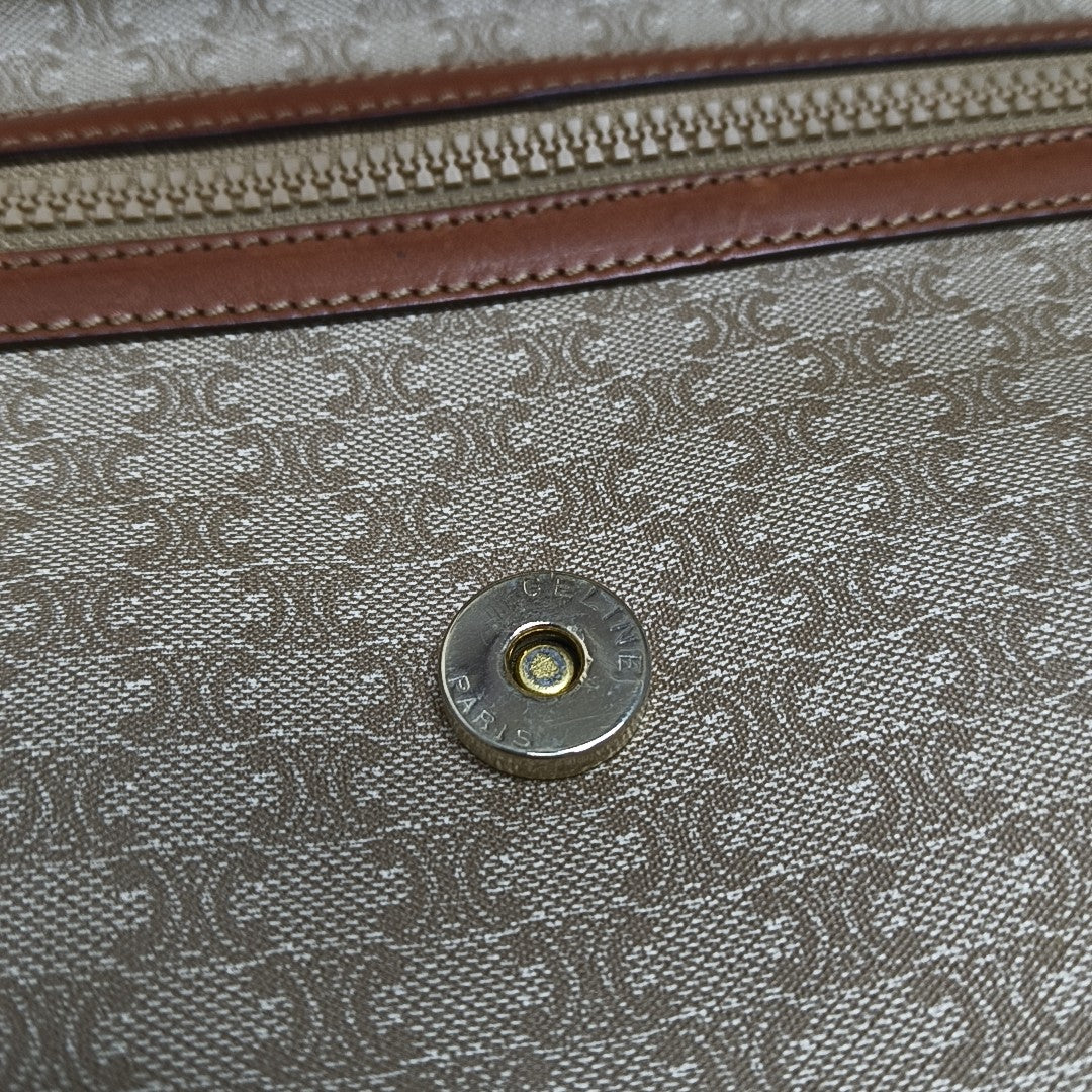 MACADAM CLUTCHES Coated Canvas Beige