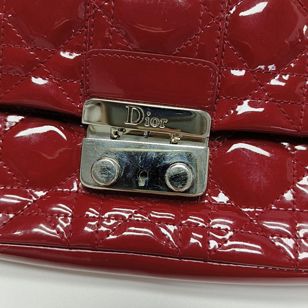 New Lock Cannage Patent Leather Red