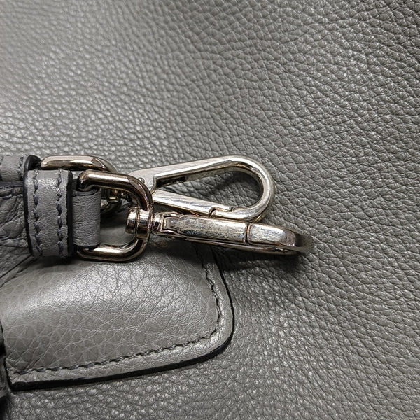 Leather Tote Bag Gray