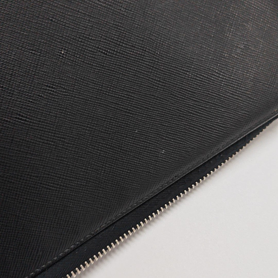 Saffiano Calfskin Wallet Black