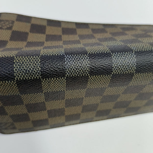 ZIPPY Damier Ebene Coated Canvas Brown Wallet