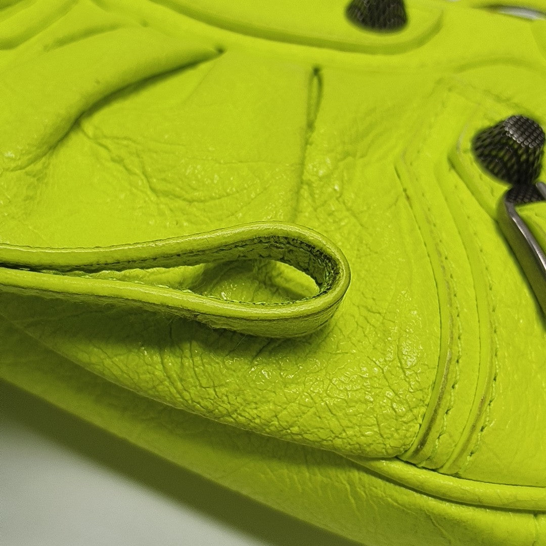 Le Cagole Mini Calfskin Green