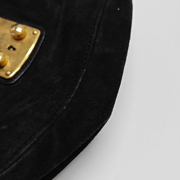 Suede Shoulder Bag Black