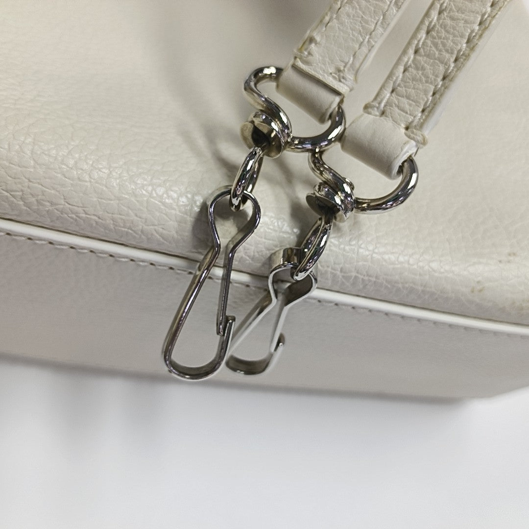 Shopping Bag Super Mini Calfskin White
