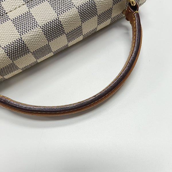 CROISETTE Damier Azur Coated Canvas White