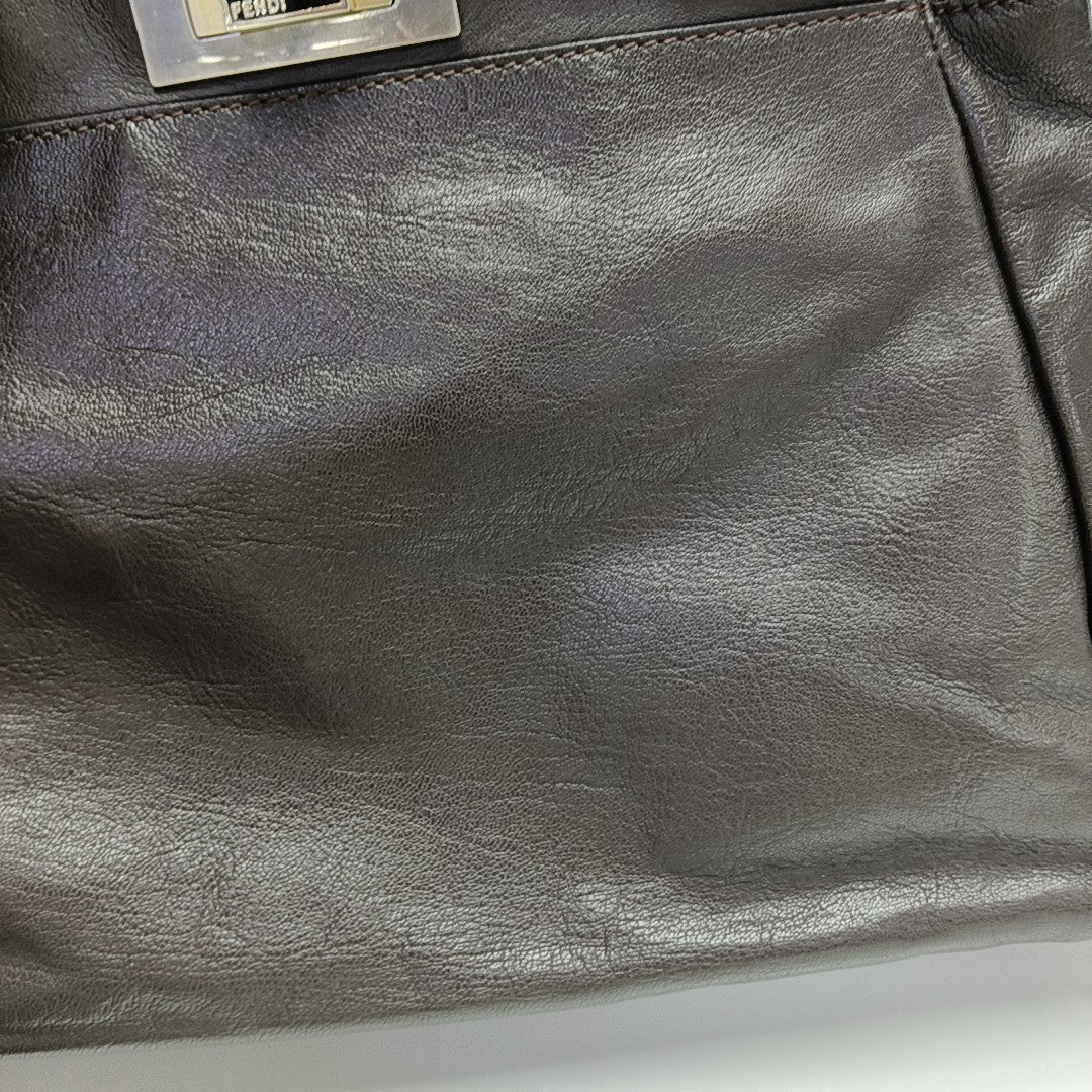 Peekaboo Medium Calfskin Brown