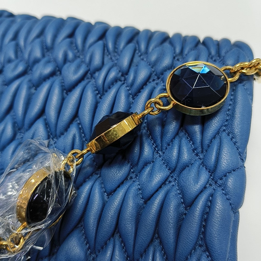 Crystal Lambskin Blue