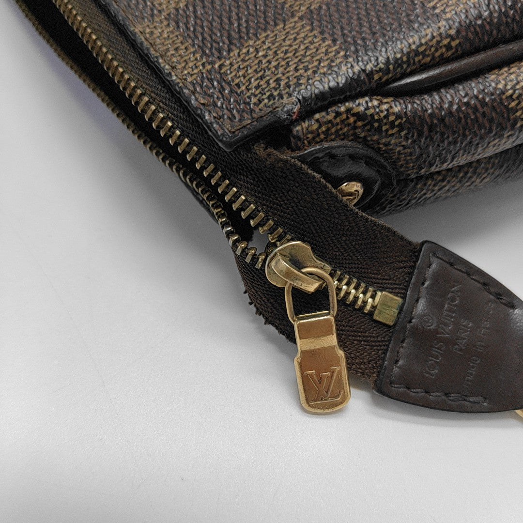 EVA Damier Ebene Coated Canvas Brown