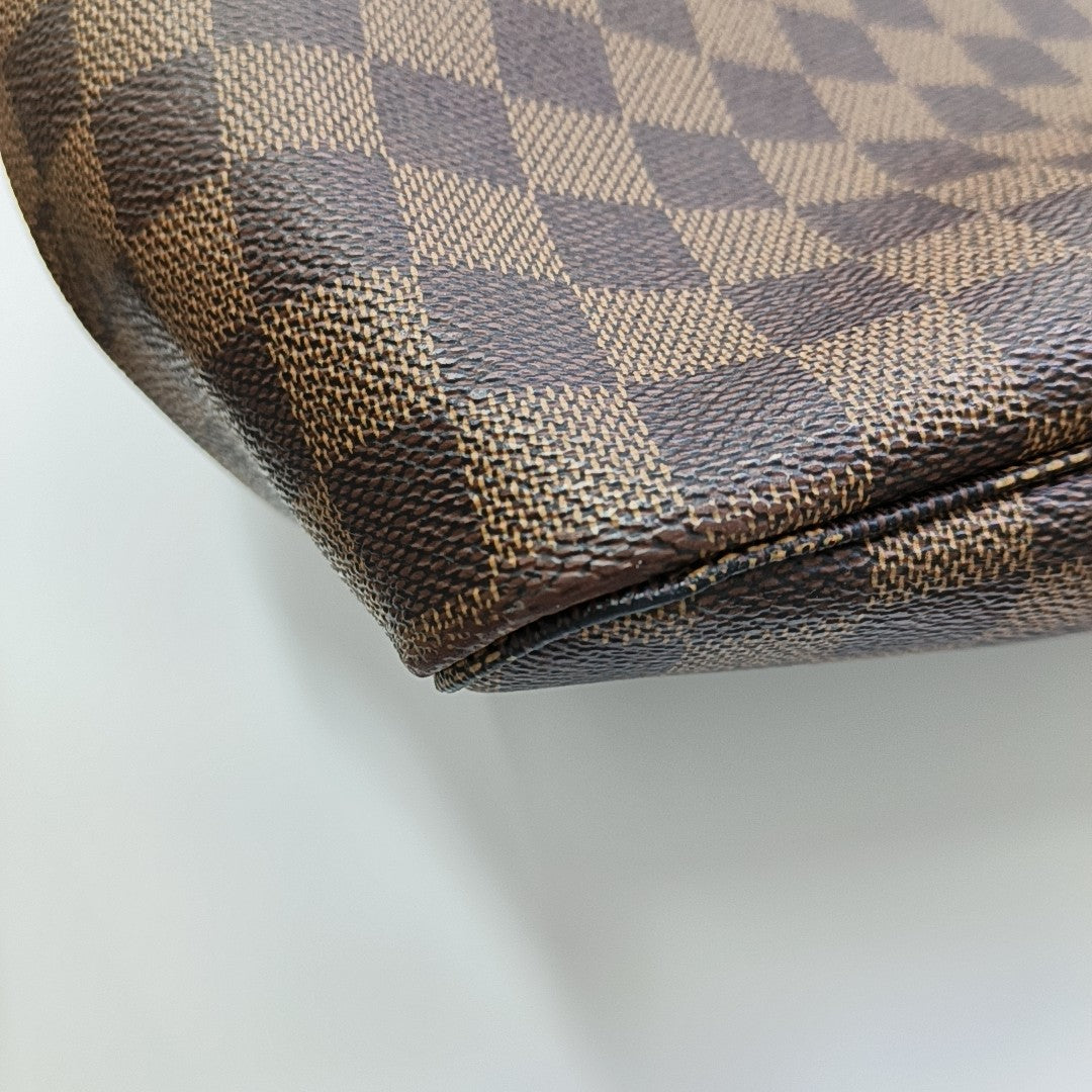NEVERFULL GM Damier Ebene Coated Canvas Brown