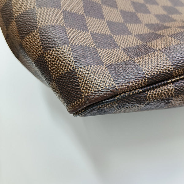 NEVERFULL GM Damier Ebene Coated Canvas Brown
