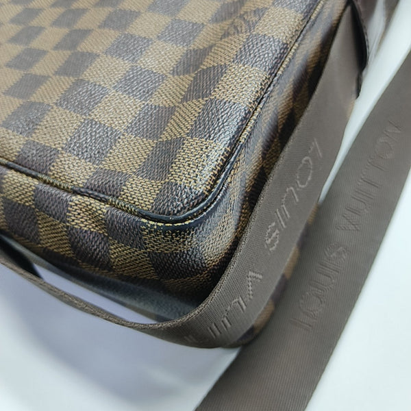 BROADWAY Damier Ebene Coated Canvas Brown