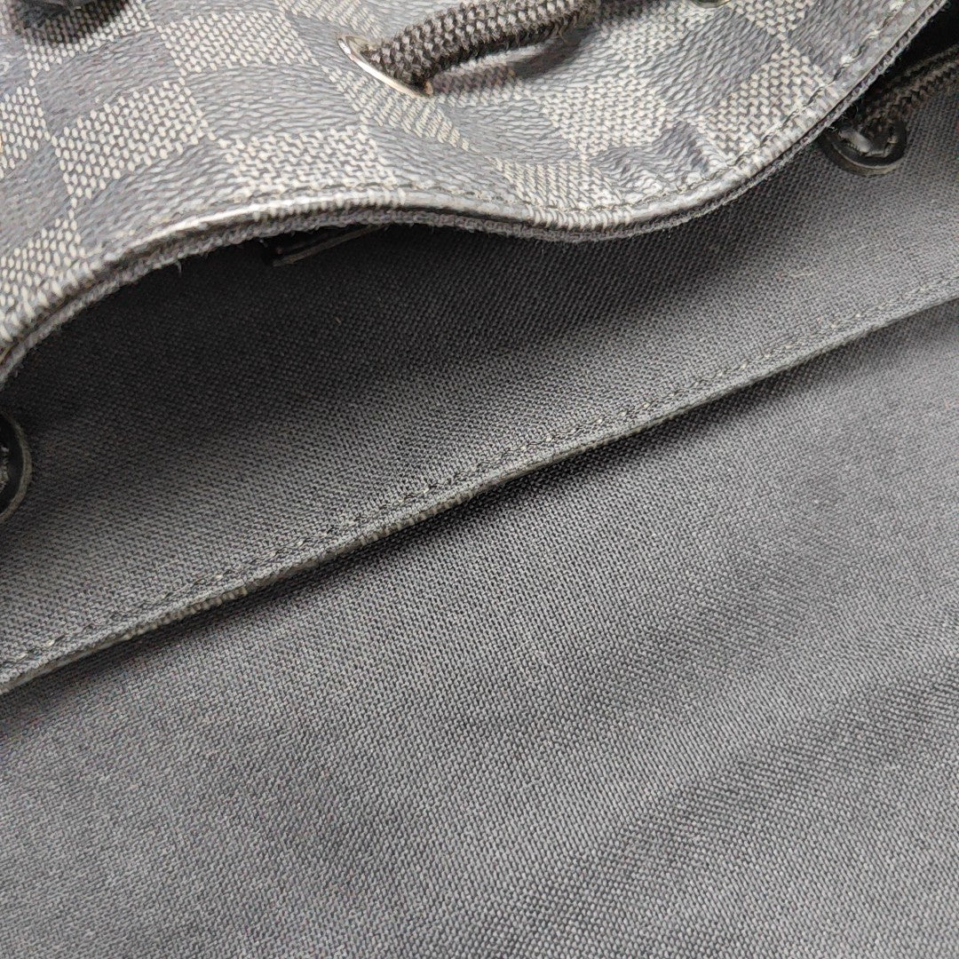 CHRISTOPHER MM Damier Graphite Coated Canvas Gray