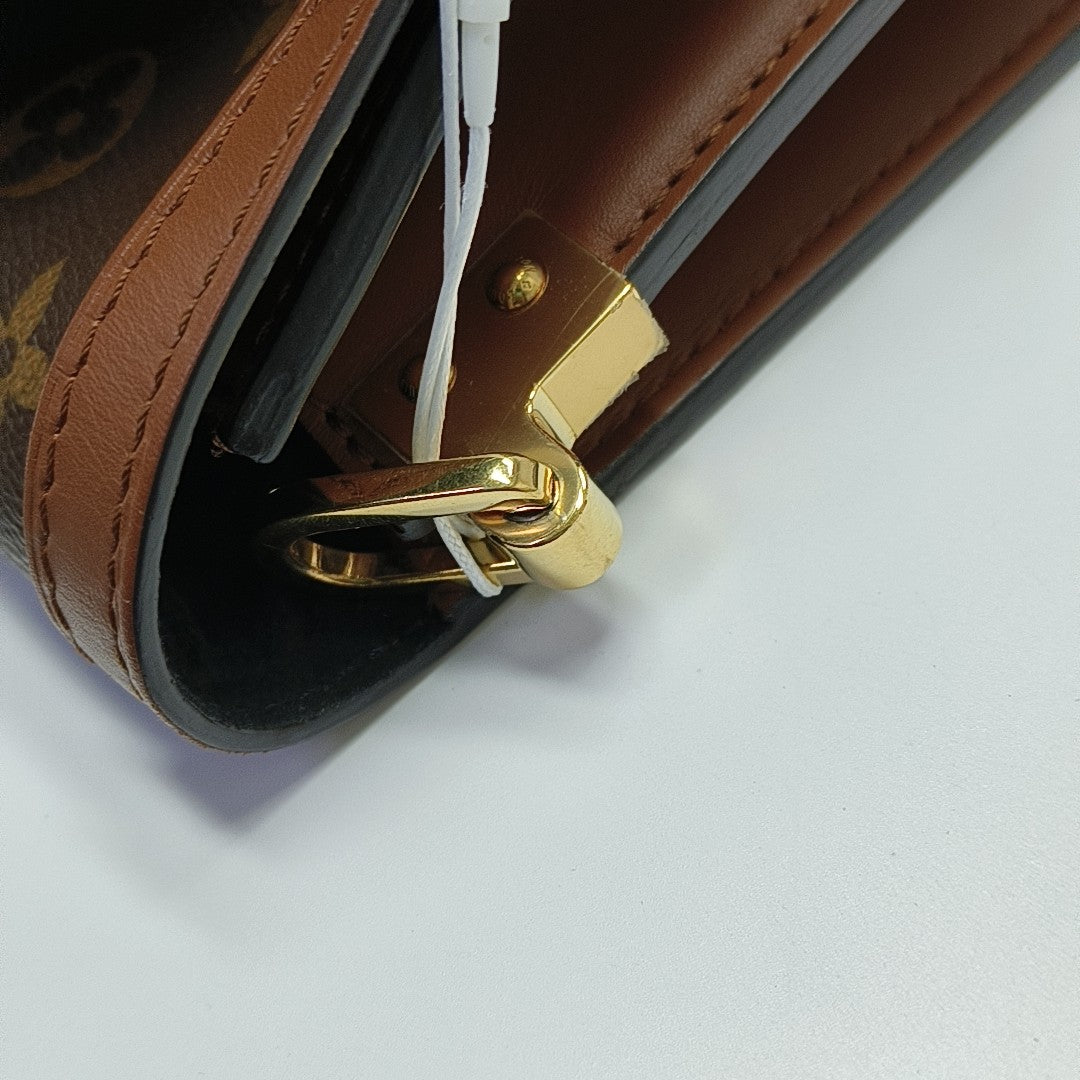 DAUPHINE MM Monogram Coated Canvas Brown