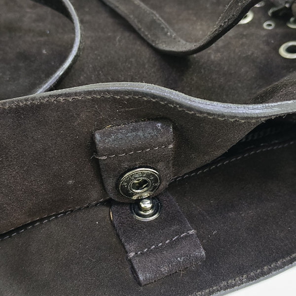 Suede Tote Bag Brown