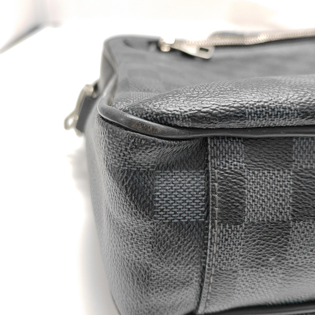 PORTE-DOCUMENTS Damier Coated Canvas Blue