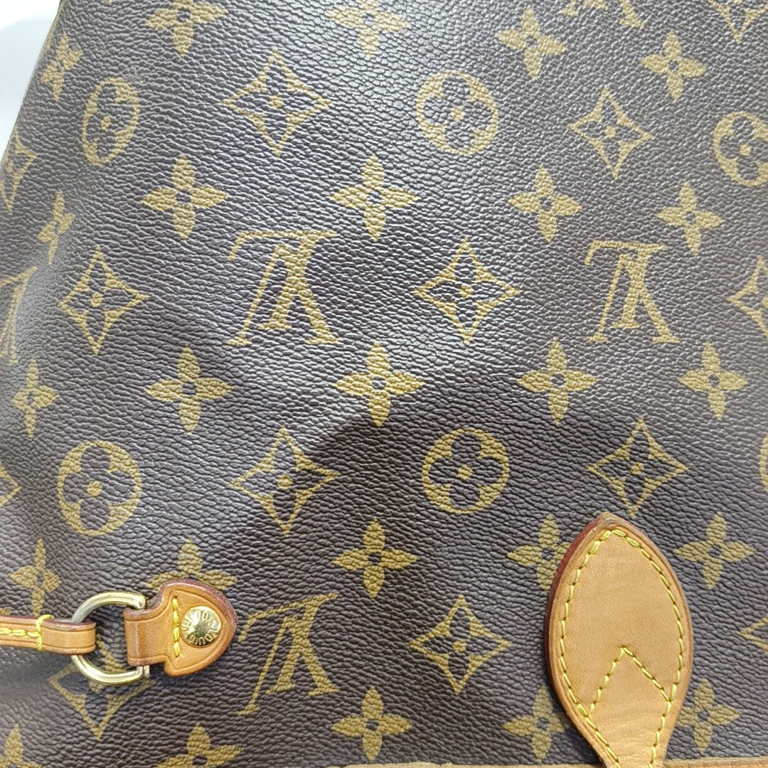 NEVERFULL GM Monogram Coated Canvas Brown