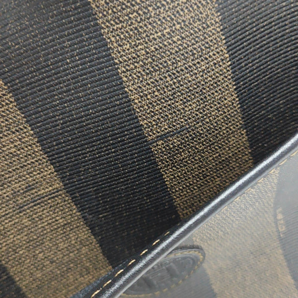 Coated Canvas Shoulder Bag Black