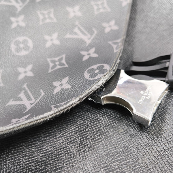 TAIGARAMA Monogram Coated Canvas Black